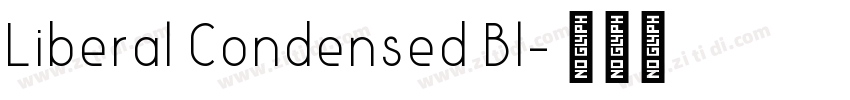 Liberal Condensed Bl字体转换